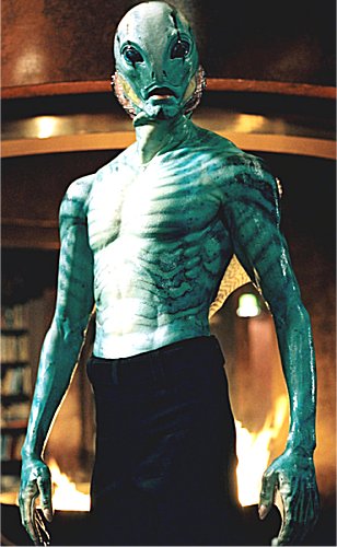 Abe Sapien as he appears in the live action movie version