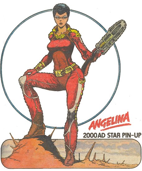 Angelina as portrayed by Carlos Ezquerra for 2000A.D.