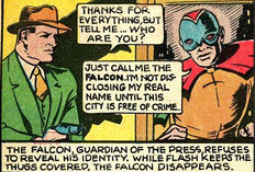 Flash and the Falcon in the same panel talking to one another.