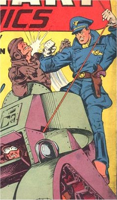 Blackhawk's debut in Military Comics #1