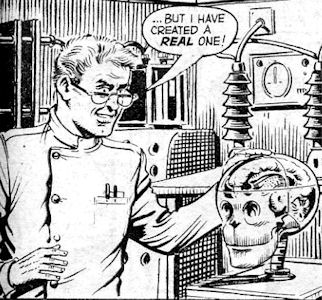 Professor Kingsley with his creation.