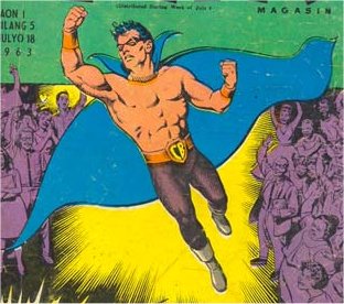 Captain Barbell's first appearance, in Pinoy Komiks #5
