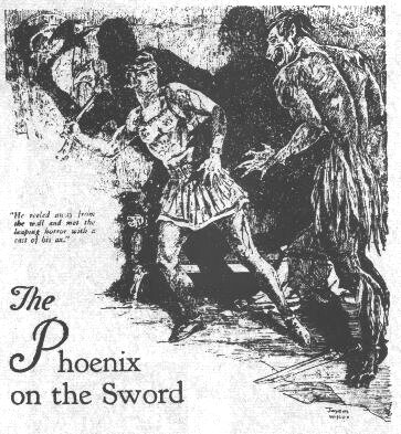 Conan as he first appeared within the pages of Weird Tales