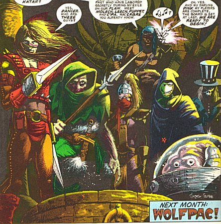 Dancer, surrounded by his minions