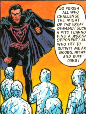 The Great Dynamo addresses his Dynamen