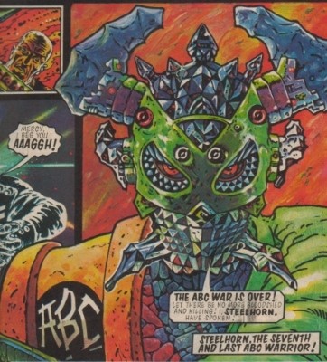 Steelhorn's original look before he became the Mess