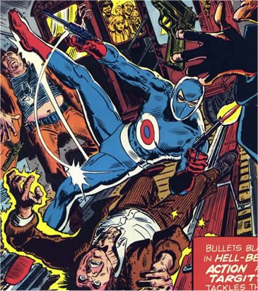 Targitt in the costume he later wore