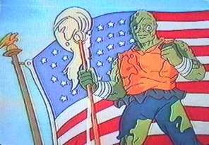 The cartoon version of the Toxic Avenger